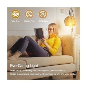 T10 Frosted LED Bulbs Warm White 2700KDimmable 6W LED_4