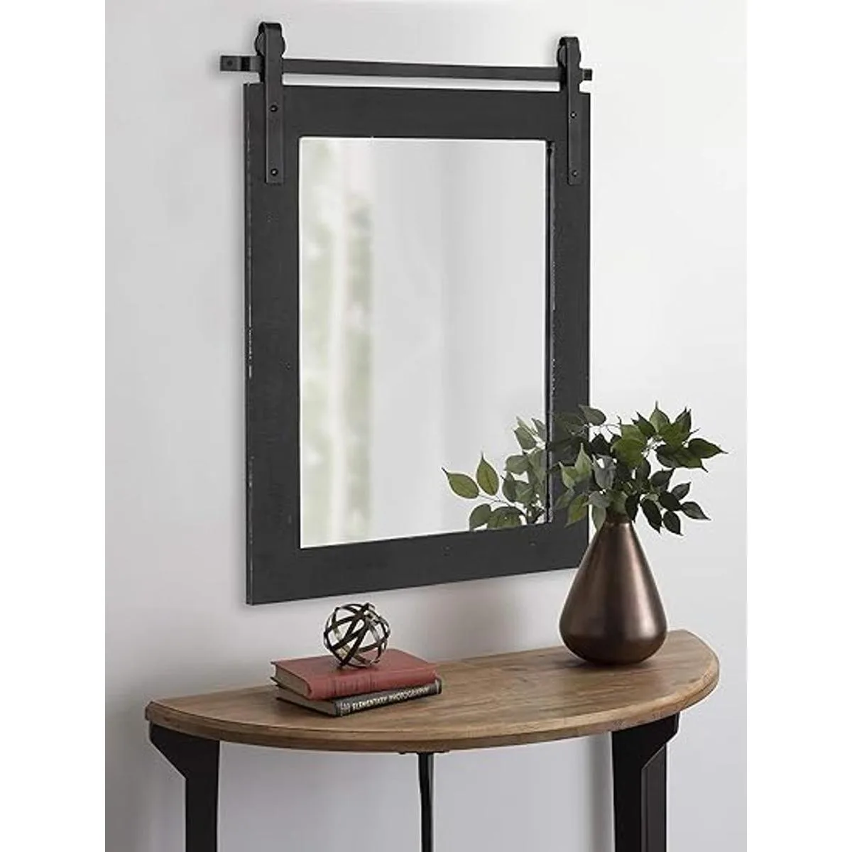 Kate and Laurel Cates Espejo de pared tipo granja 24 x_2