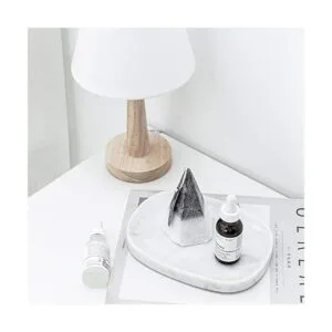 JIMEI Bandeja decorativa de mármol para tocador_5