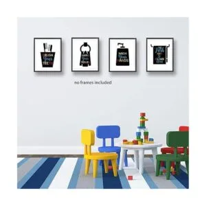 Letras de acuarela con texto en inglés Funny Bathroom_2