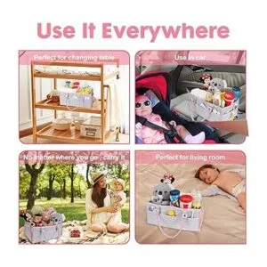 Organizador de pañales para bebés para niñas y niños_5