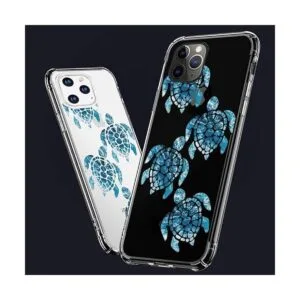 Funda para iPhone 11 diseño de tortuga azul claro_3