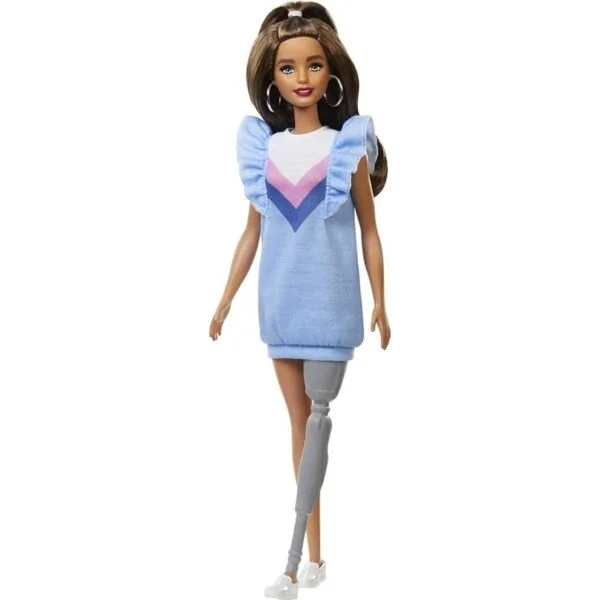 Barbie Fashionistas Muñeca 121 con pelo largo moreno y_1