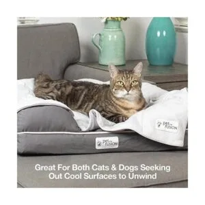 PetFusion Premium Cat and Dog Cooling Blanket. Lightweight