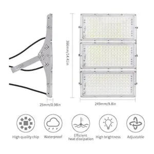 CHARON Luz de inundación LED de 300 W 24000 lúmenes