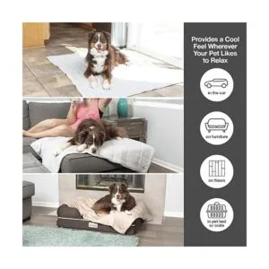 PetFusion Premium Cat and Dog Cooling Blanket. Lightweight