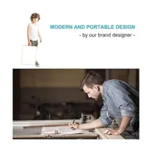 Pizarra blanca pequeña de borrado en seco marco de_6