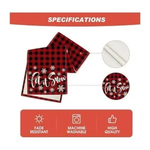 Artoid Mode Camino de mesa de nieve con diseño de búfalo_5