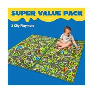 JOYIN Paquete de 2 alfombras de juegos para niños de 3