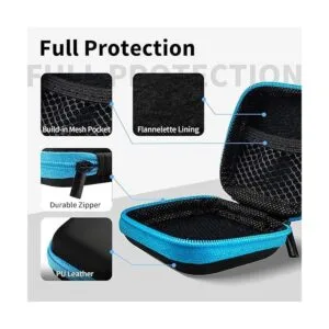 MOLOVA Paquete de 5 fundas cuadradas para auriculares de_3