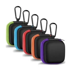 MOLOVA Paquete de 5 fundas cuadradas para auriculares de_1