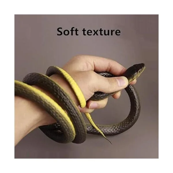 Serpiente de goma realista 2 piezas serpiente falsa de_4