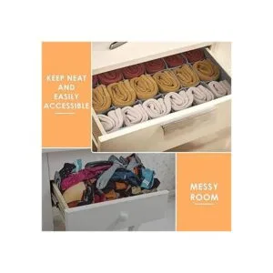 Paquete de 3 organizadores para separar la ropa interior y