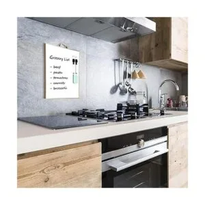 Pizarra blanca pequeña de borrado en seco marco de_4