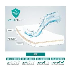 PetAmi Manta de forro polar impermeable para perros_4