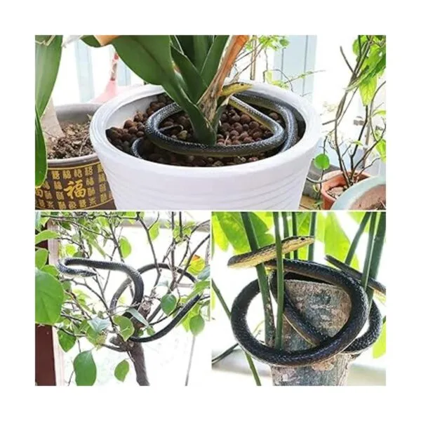 Serpiente de goma realista 2 piezas serpiente falsa de_2