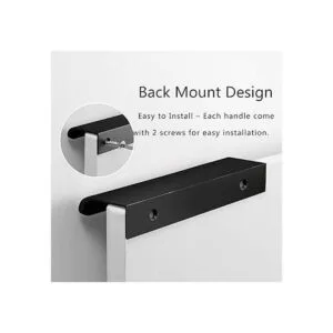 Qjaiune Tirador negro con borde de dedo de 3.150 in3.15