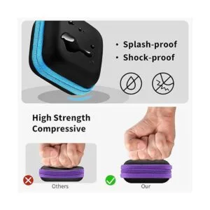 MOLOVA Paquete de 5 fundas cuadradas para auriculares de_4