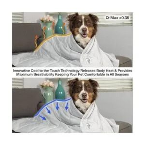 PetFusion Premium Cat and Dog Cooling Blanket. Lightweight