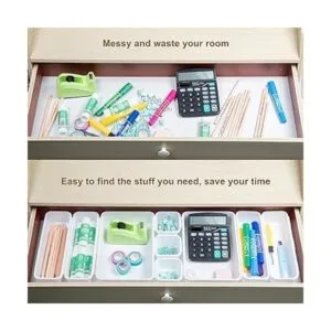 BYCY Juego de 18 bandejas de organizadores de cajones_5