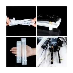 NiArt 4 pares de moldes de resina epoxi de silicona suave