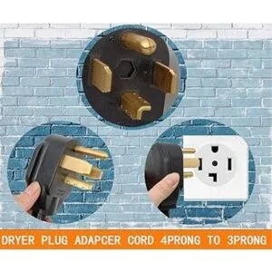 Adaptador de secadora de 3 puntas a 4 puntas adaptador de