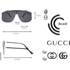 Gafas de sol GIOVANNI by Boss Specs de gran tamaño sin