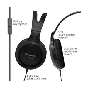 Panasonic Audífonos auriculares ligeros con cable sobre_3