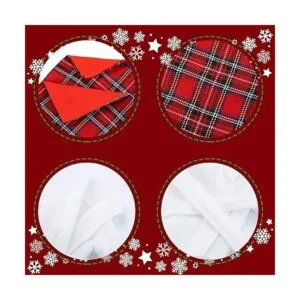 Skylety 2 sacos de dormir navideños accesorio para muñeca