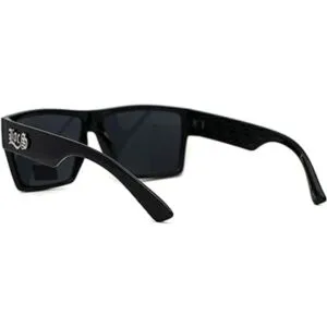 Locs Squared Rectangular Cholo Gangster All Black Gafas de_3