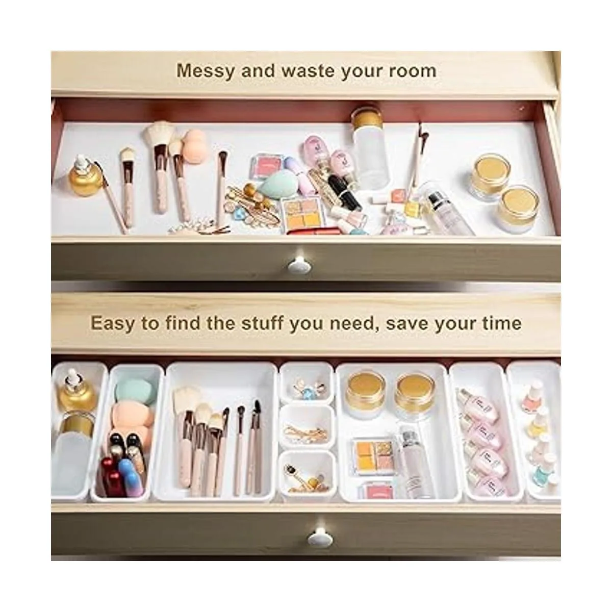 BYCY Juego de 18 bandejas de organizadores de cajones_4