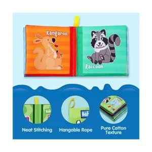 JOYIN 12 libros de baño para bebés tela no tóxica suave_5