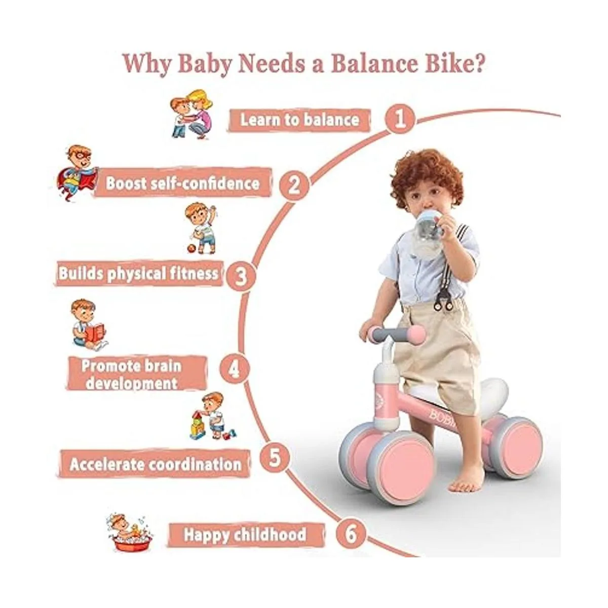 Bobike Bicicleta de equilibrio para bebés juguete para_4