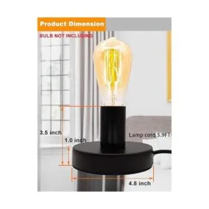 Base de lámpara de mesa industrial E26E27 soporte de_3