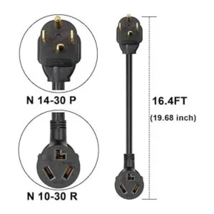 Adaptador de secadora de 3 puntas a 4 puntas adaptador de