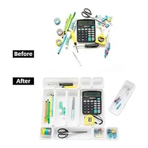 BYCY Juego de 18 bandejas de organizadores de cajones_3