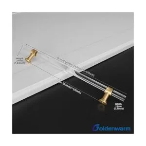 Goldenwarm Tirador de gabinete de acrílico para cocina_2