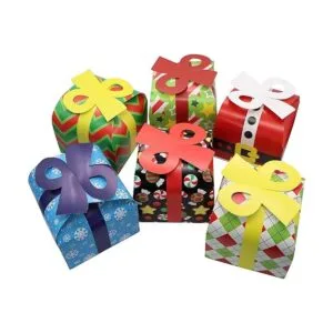 JOYIN 24 cajas de regalo de Navidad 3D con lazo para las_5