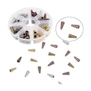 PH PandaHall 80 conos de aretes de 4 colores para hacer