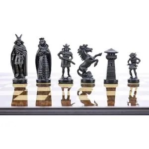 Juego de ajedrez Viking Tabla de ajedrez BW Tamaño_3