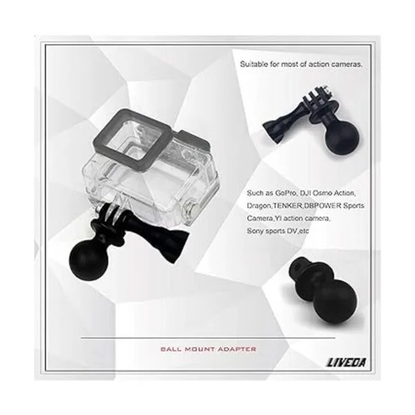 Adaptador de montaje de bola para cámara deportiva Gopro_2
