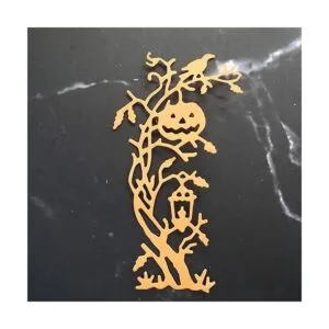 Lámpara de carretera de metal con troqueles de Navidad_6