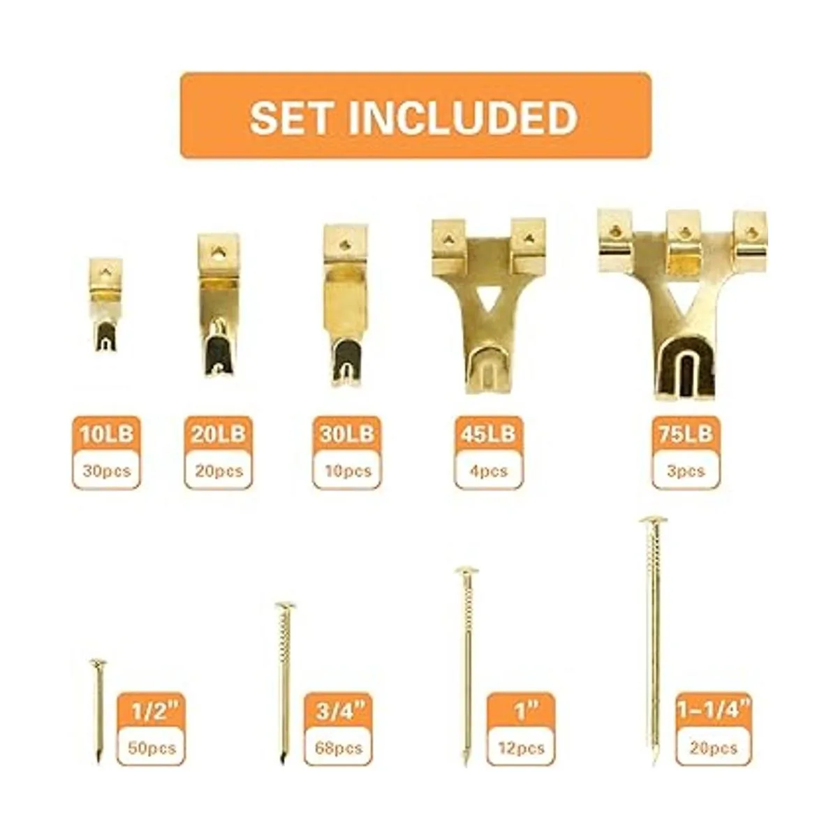 Hongway Juego de 276 piezas para colgar imágenes surtido