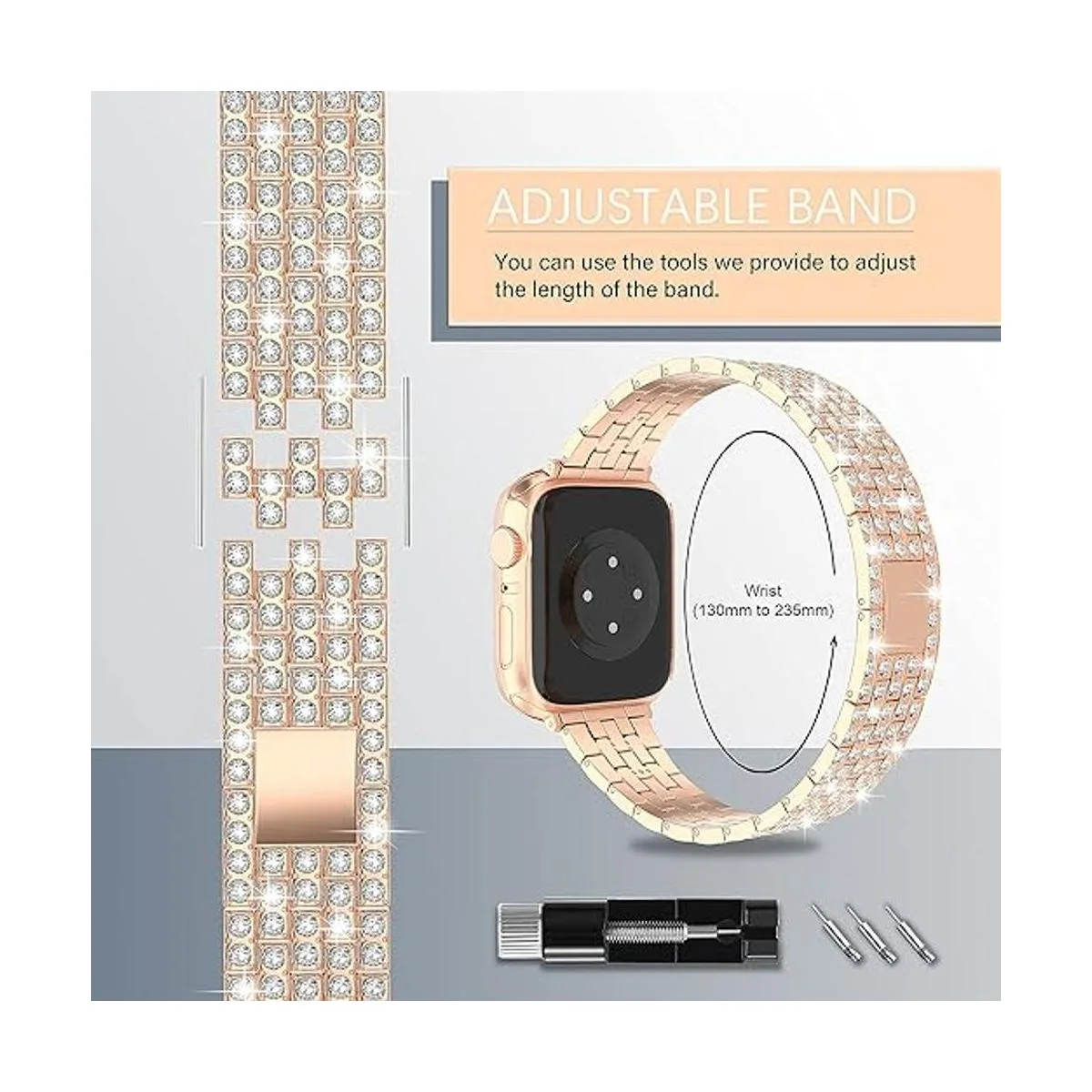 QVLANG Correa para Apple Watch de 1.496 in 1.575 in_3