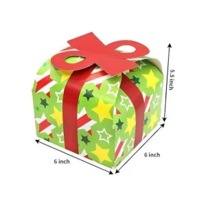 JOYIN 24 cajas de regalo de Navidad 3D con lazo para las_6