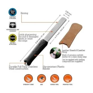 SHARPAL Piedra de afilar diamante de doble grano 127N con_2