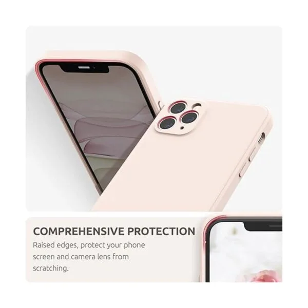 SURPHY Funda de silicona cuadrada compatible con iPhone_4