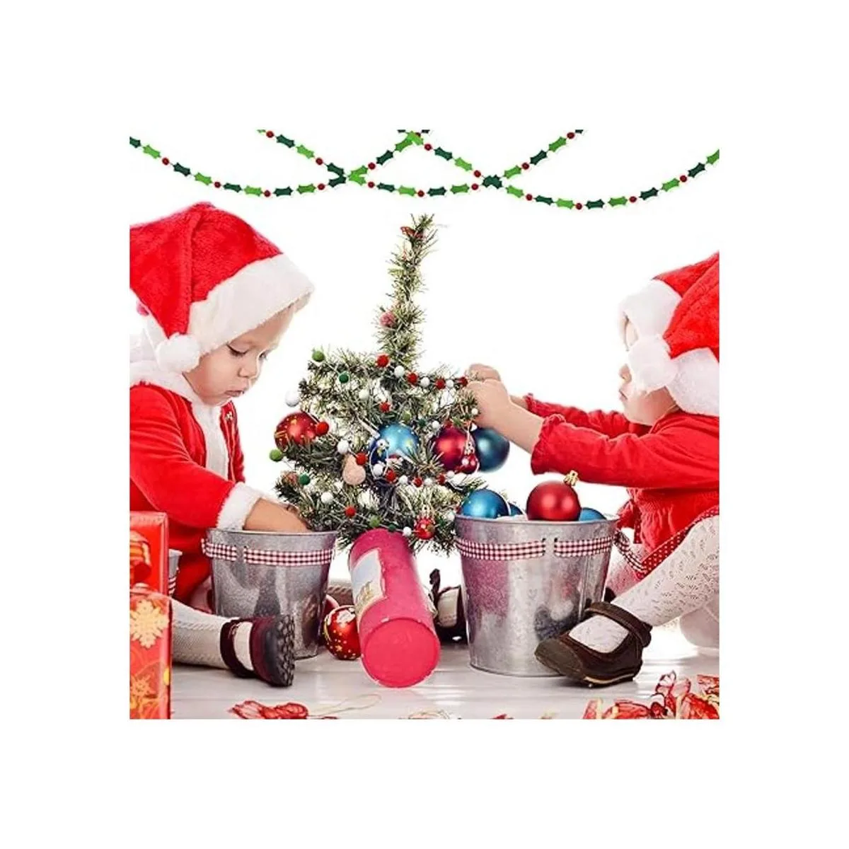 Guirnalda de bolas de fieltro guirnalda de fieltro