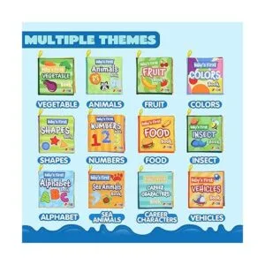 JOYIN 12 libros de baño para bebés tela no tóxica suave_2