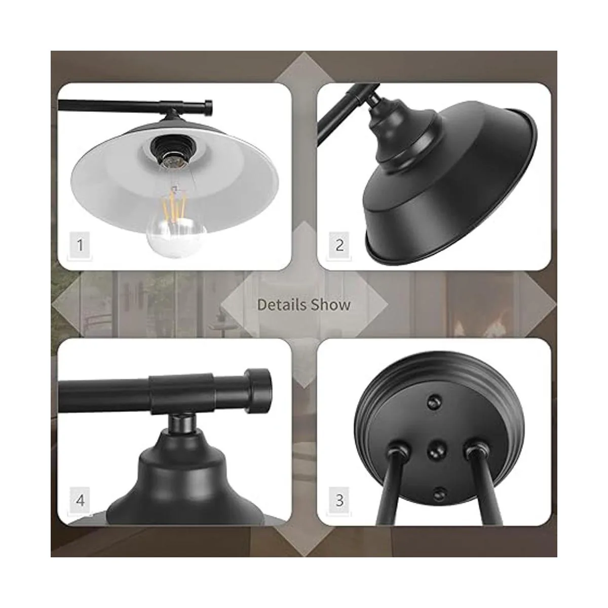 GoYeel Aplique de pared de tocador con 3 luces color_2